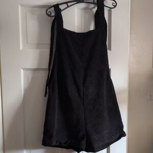 Black Corduroy Overalls